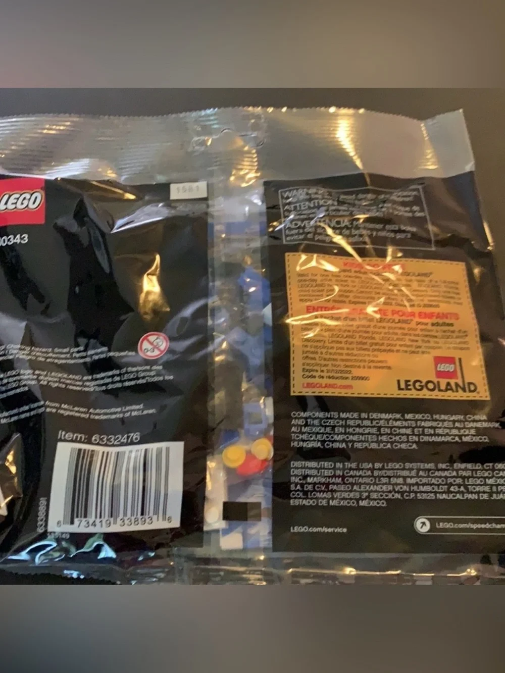LEGO Speed Champions McLaren Elva Polybag 30343 Sealed